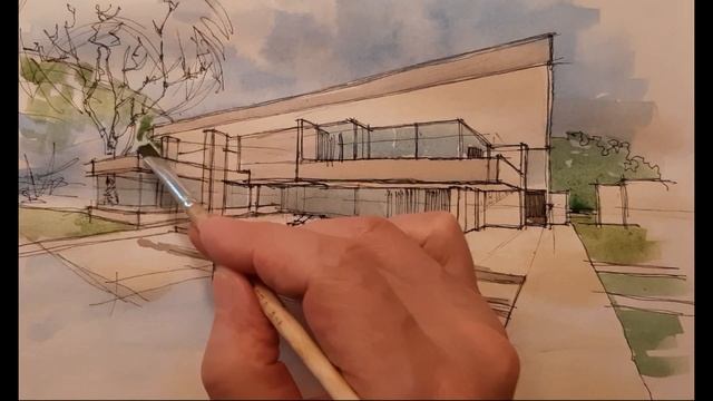 Как сделать набросок дома за 30 минут.