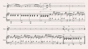 G.Caccini "Ave Maria" (E minor) Score animation [Piano only]
