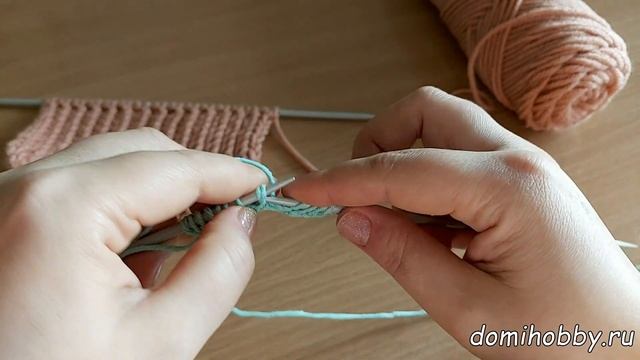 Перекрученная резинка спицами смотреть онлайн