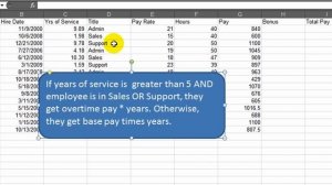 Excel Logic Functions - IF, AND, and OR