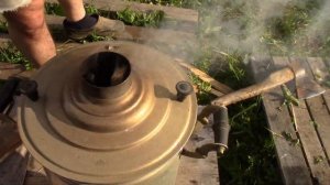 Самовар на дровах из СССР. Как растопить самовар на дровах, углях. Завариваем чай из самовара.