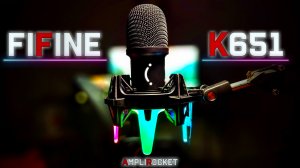 Новый крутой ДИНАМИЧЕСКИЙ Микрофон FIFINE K651 AMPLIROCKET с AliExpress !