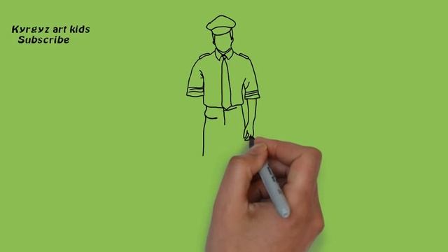 How To Draw A Policeman / Как рисовать полиция смотреть онлайн
