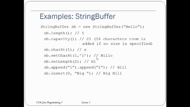 Core Java | Strings in Java | String buffer | String Builder - Part 51