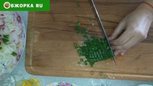 Салат овощной. Легкий, полезный, диетический. Салат из свежих овощей.