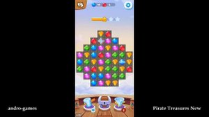 Pirate Treasures New (by TAPCLAP) - match 3 puzzle game for Android - gameplay.