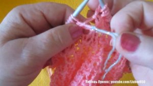 Узор  Паутинка по кругу (спицами)