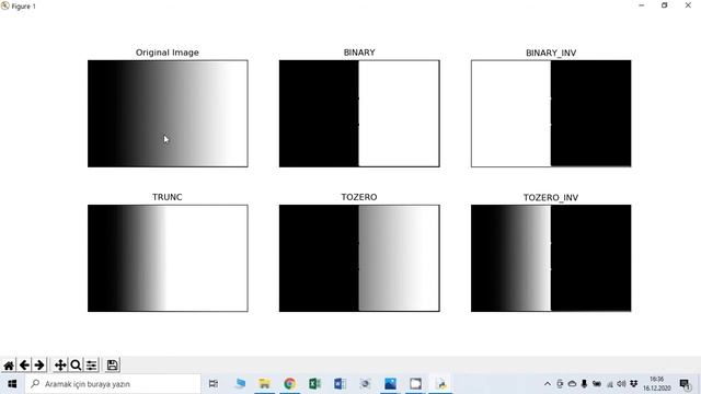 OPENCV Python Ders 16: cv2.threshold() metodu; Eşik Üstü Renklerin Filtrelenmesi