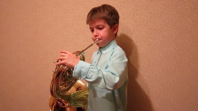 French horn Валторна БАХ И.С. Менуэт смотреть онлайн