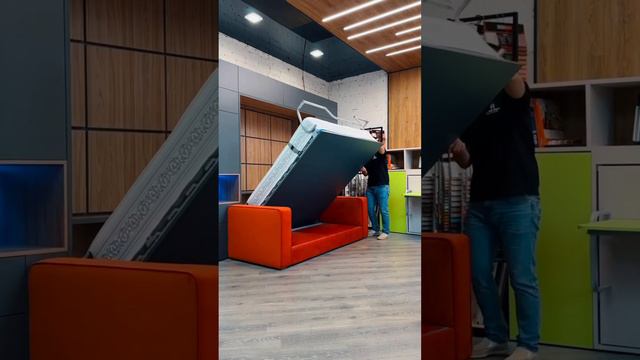 Кровать трансформер 3 в 1. Смотрите, что она умеет😀 #шкафкровать