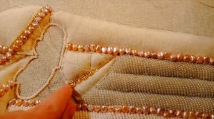 Стеклянное кружево и 2 вида бисера. Вышивка бисером Гефсиманской плащаницы день 9