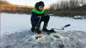 рыбалка на ротана с братом в палатке на пруду