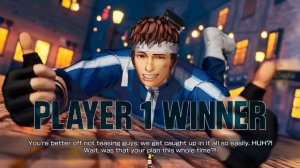 The King of Fighters XV - Shingo Yabuki, Win/Lose Quotes and Special Ending