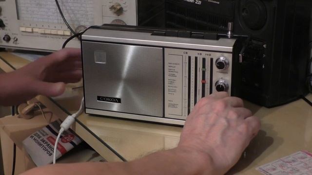 Радиоприёмник Сокол 308. Приём на коротких и средних волнах смотреть онлайн