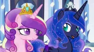 Пони принцессы под музыку.