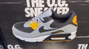 Nike Air Max 90 “Batman 2022” (Wolf Grey/Black/University Gold/White) - Style Code: DH4619-003