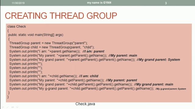 Multithreading in Java | #30 | To Create a Thread Group in Java | Constructors of ThreadGroup Class