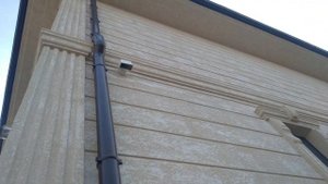 Обшиваем фасад дома термопанелями,а сверху панелей наносим жидкий травертин.Amazing construction