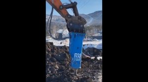 Гидромолот Reschke 2000F на экскаваторе Doosan DX225