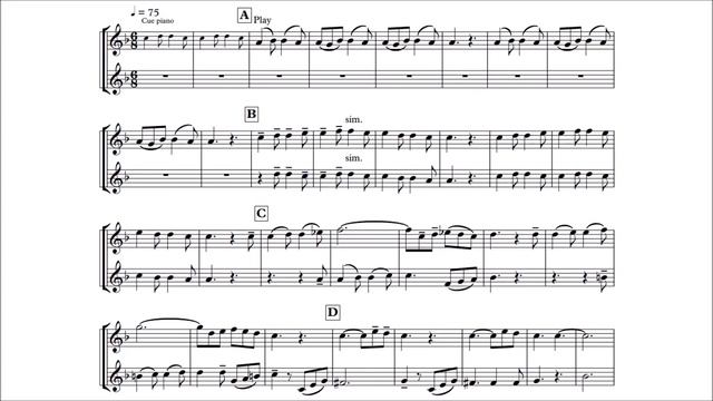 Violin Play-Along DUET - Barcarolle - Belle nuit, ô nuit d'amour - Tales of Hoffmann - Offenbach смотреть онлайн