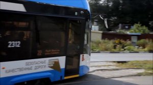 Трамвай 71 911ЕМ Львёнок №2312 в Ульяновске 24 08 2021г