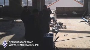 Алмазная резка стенорезной машиной