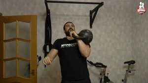Тренировка на все тело с гирей и турником дома