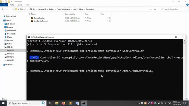How to create Laravel Controller Using Command | Laravel Controller PHP artisan