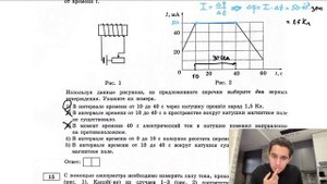 Катушку через реостат подключили к источнику электрического тока (рис. 1). На рисунке 2 - №27241