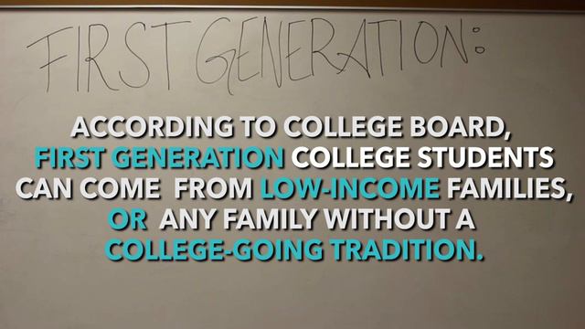 What It's Like To Be A First Generation College Student. смотреть онлайн
