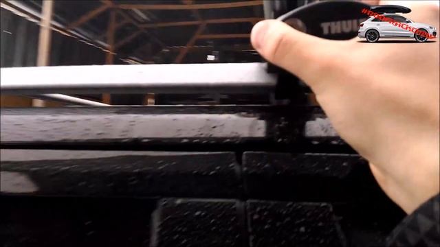 Установка Thule Rapid System 775 на низкие рейлинги