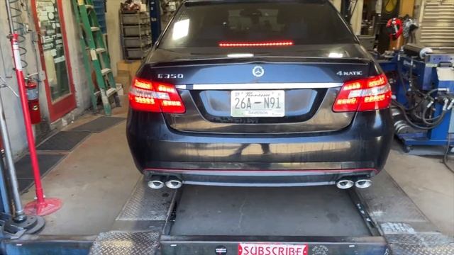 2011 Mercedes E 350 3.5L V6 Dual Exhaust w/ Muffler Delete! смотреть онлайн