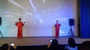 Номер художественной самодеятельности "Ушу"