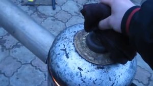 печь на отработке с газ баллона