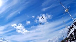 ТУ-95 в небе Санкт-Петербурга.Тренировка перед военно-морским парадом.