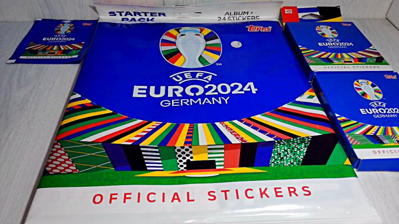 Topps Euro 2024 - обзор стартового набора и 2 эко бокса смотреть онлайн