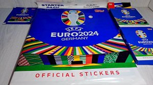 Topps Euro 2024 - обзор стартового набора и 2 эко бокса