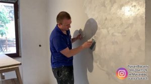 Декоративная краска типа отточенто, в классическом стиле, для кухни!