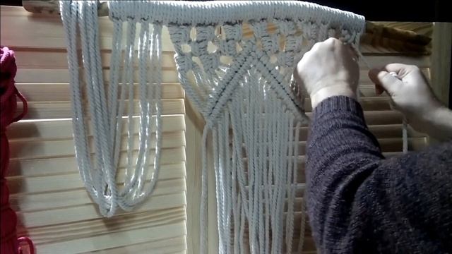 Как Сплести Панно  макраме для начинающих/ как вязать Macrame/makrome boho/мастер класс ❤️❤️❤️