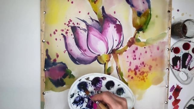 #батик #платок #ручная_работа #мкдляначинающих #рисуем #живопись #какнарисовать