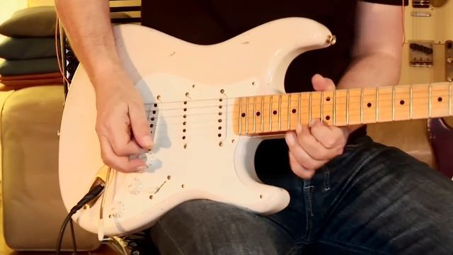 2012 Fender Masterbuilt Stratocaster '57 Relic, blonde, Part1 смотреть онлайн