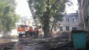 3-й день тушения сильного пожара
