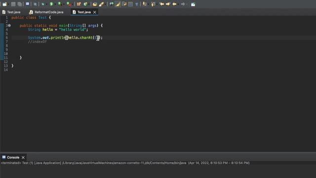 String Methods in Java (API): Part 2