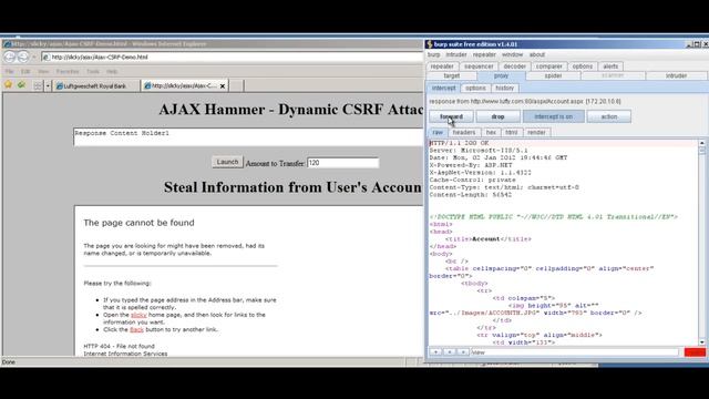 AJAX-Hammer - Dynamic CSRF.avi смотреть онлайн