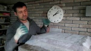 Облицовочный камень из бетона в резиновой форме