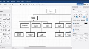 How to use the control panels and tools to create draw.io diagrams