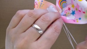 Бант из ленты 7.5 см. Пышечки.