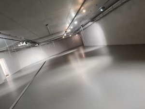 Износостойкие полимерные покрытия полов в подземном паркинге