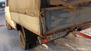 938. Буксировка на жёсткой сцепке. Лопнуло колесо.