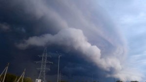 Сильная гроза над городом Вязники вечером 03.06.2024